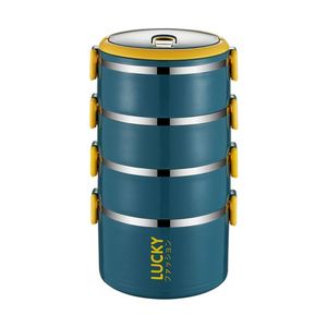 Boîte à lunch isotherme en acier inoxydable avec couvercle anti-fuite, compatible micro-ondes, <span class=keywords><strong>bento</strong></span> <span class=keywords><strong>chauffant</strong></span> pour le bureau et l'école - Product Image 1