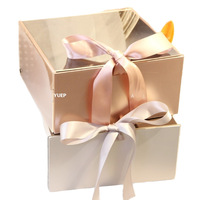 Yuepai boîte-cadeau acrylique transparente de haute qualité emballage cosmétique vide matériel en carton type de dossiers d'accompagnement de mariage