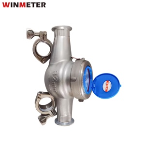 OEM工場製 DN32 クランプ式流量計 304/316L ステンレス鋼 R100 CE認証取得済み 純正メーカー 工業用リサイクル 経済的 - Product Image 1