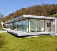 Villa de luxe moderne en acier léger, maison préfabriquée avec structure en acier, style de conception préfabriquée