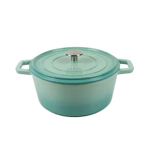 New design customized color cast iron enamel casserole with LFGB Ca65 EU certificate