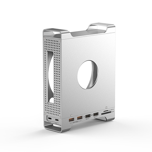 USB 3.2 Gen 2 10Gbps NVMe M.2 USB Hub for Mac Mini M4 Case 2-in-1 Aluminum Alloy USB-C 5-8 Ports in Stock