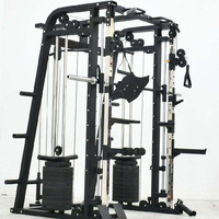 Station de musculation multifonctionnelle pour la maison, rack à squats, équipement d'entraînement de force, machine Smith pour les utilisateurs à domicile