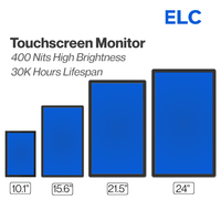 Monitor Táctil Capacitivo IPS OEM de 10.1 Pulgadas, Multitáctil de 10 Puntos, Pantalla 16:10 para Hogar Inteligente e IoT