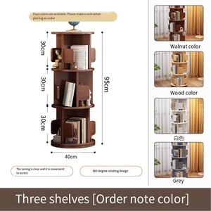 Libreria angolare moderna in legno massello per bambini con ripiani girevoli, mobile multifunzionale da soggiorno - Product Image 5