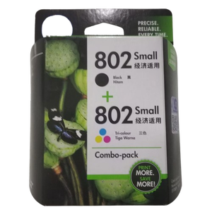 802 Combo Pack 2-Piece Compatible for Cartridge <b>Refillable</b> Black Color Original - Product Image 3
