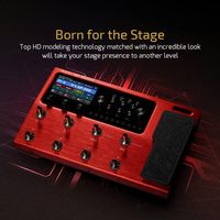 Pédale de processeur multi-effets VALETON avec pédale d'expression, boucle d'effets, entrée/sortie MIDI, modélisation d'amplis guitare/basse et IR de cabinets (inclut 10)