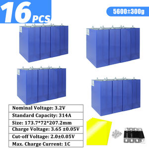 EU US Stock EVE Lifepo4 3.2 v314ah MB31 320Ah 280A 6000 Cycles Lifepo4 batteria DDP Tax Free per 15kWH energia casa batteria solare - Product Image 2