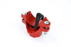 Pince d'accouplement en T Mech rigide rainurée Jis support de <span class=keywords><strong>lampe</strong></span> en acier au manganèse à ressort pour feu de tuyau - Product Image 2