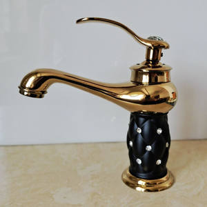 ก๊อกน้ำแบบยุโรปติดตั้งใต้เคาน์เตอร์แบบรูเดียว น้ำร้อนน้ำเย็น วัสดุทองเหลือง ผิวสีขาว แกนวาล์วเซรามิก สำหรับก๊อกน้ำในห้องน้ำ - Product Image 4