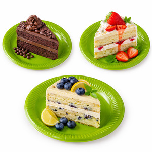 Assiettes en papier jetables écologiques de 9 pouces, revêtement PE de qualité alimentaire, biodégradables, logo personnalisé, marque XIEFA, usage commercial pour les fêtes - Product Image 4