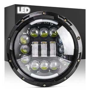 Foco led antiniebla de 7 pulgadas, 60W, 4 modos de luz, lámpara de conducción, Faro de ojo de Ángel para motocicleta, accesorios Wrangler para motos - Product Image 2