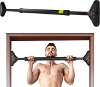 Barre de traction réglable CW PLB009 pour portillon, sans perçage, robuste 200 kg, pour tractions, dips et exercices de renforcement du tronc