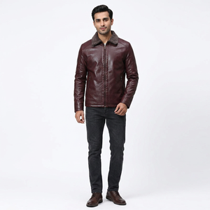 Professional Genuine <b>Leather</b> Custom Made Logo Your Own Design Outdoor <b>Leather</b> <b>Men's</b> Coats With Winter <b>jacket</b> for <b>men</b> - Product Image 1