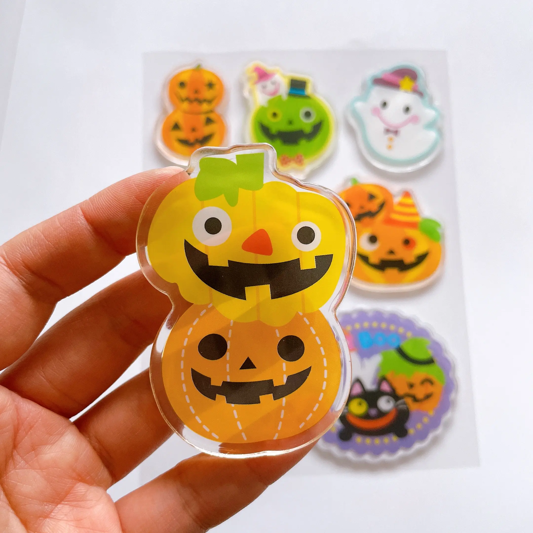 2022 Amazon Best Seller Halloween Style High Quality Removable Window Gel Clings, Window Glass TPR sticker