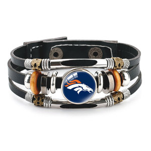 Bracelet en cuir personnalisable avec badge <span class=keywords><strong>de</strong></span> club <span class=keywords><strong>de</strong></span> baseball, accessoires en alliage <span class=keywords><strong>pour</strong></span> les cadeaux d'événements sportifs - Product Image 3