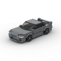 Voiture de course en plastique très vendue, compatible MOC, pour l'assemblage éducatif de petites pièces, jouets de construction pour enfants