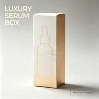 Boîte de sérum de luxe, boîte cadeau en papier haut de gamme personnalisée pour flacon compte-gouttes de sérum