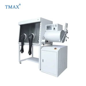 TMAX-caja de guantes individual o Multi de acero inoxidable, purificación H2O y O2, estación de Gas seca - Product Image 1