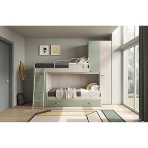 ห้องนอนแบบมีชั้นลอย รุ่น JOY สีเอล์มซ้ายและสีเขียวเซจ - Product Image 1