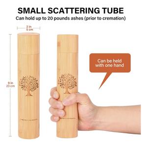 Urne funéraire classique en bambou écologique pour chien, <span class=keywords><strong>cercueil</strong></span> commémoratif avec motif <span class=keywords><strong>Arbre</strong></span> de Vie, urnes pour cendres d'animaux de compagnie - Product Image 2