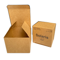 Carte de papier kraft brun recyclé de haute qualité pièces en aluminium personnalisées boîte de papier d'emballage de petits produits boîte de papier kraft