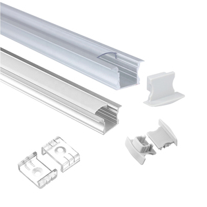 Linh hoạt LED Nhôm <span class=keywords><strong>U</strong></span> hình dạng tường chuyển tiếp Dải gạch TRIM nhôm sàn hồ sơ cho cứng LED Strips - Product Image 5