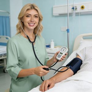 Women Medical Uniform <b>Scrub</b> <b>Set</b> Moisture Wicking Elastic Quick Drying Hospital Workwear Split Design Casual Wear For Beauty - Product Image 3