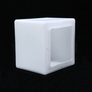 <span class=keywords><strong>Abat</strong></span>-<span class=keywords><strong>jour</strong></span> en <span class=keywords><strong>verre</strong></span> de forme carrée blanche opale personnalisée pour accessoires d'éclairage d'hôtel à la maison avec filetage - Product Image 4