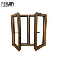 Ventana de Madera de Pino con Triple Acristalamiento y Revestimiento de Aluminio, de Apertura Interior, Tipo Nuevo, Abatible y Giratoria
