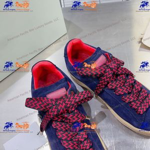 Zapatillas Deportivas Casuales de Diseño con Texto Azul de Calidad para Mujer, Cómodas Zapatillas para Correr con Cordones, Estilo Retro para Primavera LANVINs - Product Image 1