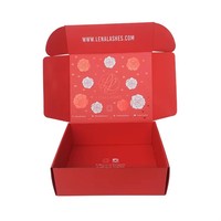 Cajas de cartón corrugado de color con estampado en caliente dorado y plateado, para embalaje de pelucas, con diseño de avión, rojas, resistentes, para residuos.
