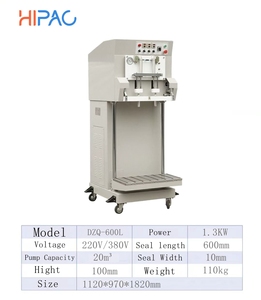 HIPAC DZQ600L立式真空机多功能真空封口机，大袋外置真空包装机 - Product Image 2