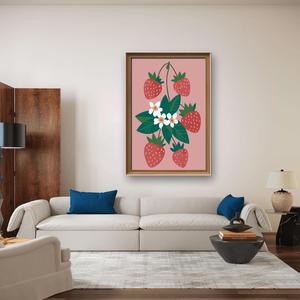 طقم رسم بالأرقام من HJ <span class=keywords><strong>Painting</strong></span> Customs صديق للبيئة بتصميم فواكه وزهور مع قماش للرسم بدون إطار - Product Image 3