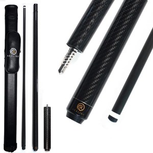 Taco de Billar Realino de Fibra de Carbono de 11.8mm Negro con Mango Extendido para Nine-Ball - Product Image 1