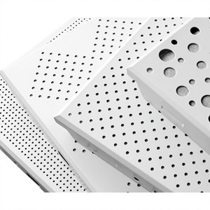 Panneaux acoustiques perforés pour bureaux, design minimaliste, installation par collage - Product Image 1