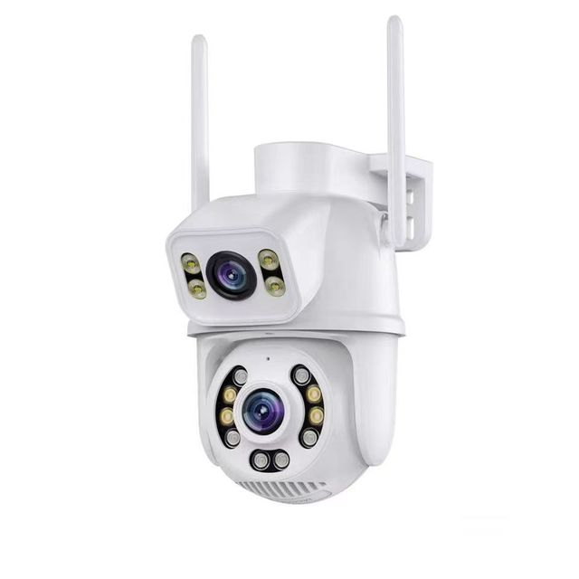 6MP HD Wifi PTZ Camera Outdoor Waterproof 4MP Dual Lens Dual Screen AI Auto Tracking IP Camera Full Color Night Vision P2P