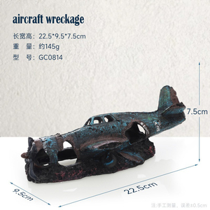 Accesorios Acuarios Barcos Aviones Barcos <span class=keywords><strong>Portaaviones</strong></span> Adornos Decorativos restos - Product Image 6