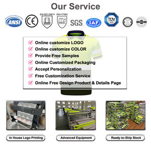 Áo phản quang chất liệu 100% cotton thoáng khí, có túi, thiết kế đồ họa tùy chỉnh, áo bảo hộ an toàn phản quang - Product Image 5