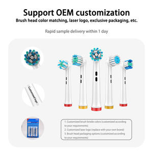 Vente directe vibrateur populaire Massage gommes plastique remplacement Double nettoyage pour Oaal-b EB22-X têtes de brosse à dents - Product Image 3