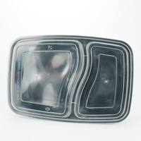 Contenants de stockage alimentaire personnalisables en plastique PP recyclable scellés sur mesure pour pâtes, légumes et salades à emporter