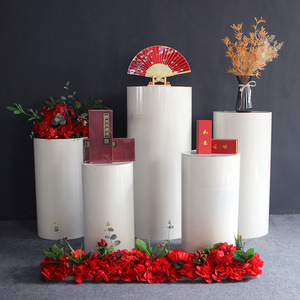 Mesa cilíndrica de Metal para postres, <span class=keywords><strong>fondo</strong></span> decorativo para fiesta de cumpleaños, gran oferta - Product Image 6