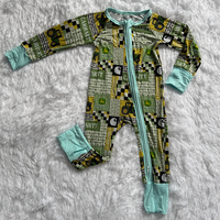 Vêtements pour nouveau-nés en bambou, combinaison de sommeil d'hiver, pyjama pour nouveau-nés, combinaison à fermeture éclair, combinaison d'hiver pour bébé, combinaison animale