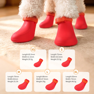 Waterproof Silicone Dog Boots Anti-slip Sole Adjustable Dog <strong>Shoes</strong> Outdoor <strong>Pet</strong> Dog Paw Protectors Rain Snowy Boots <strong>Shoes</strong> - Product Image 5