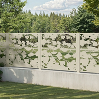 Panneaux de clôture décoratifs en aluminium découpés au laser, durables, pour jardin moderne, en métal, revêtement poudré, Australie