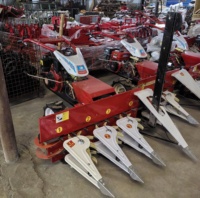 Petite moissonneuse-batteuse de 1 mètre de large, alimentée par un moteur à essence 7HP/170F, pour la récolte du riz, du maïs, du blé, de l'herbe et de la paille.