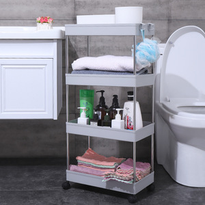 Étagère de rangement multi-niveaux Clever Living Tools, chariot portable en plastique à 4 niveaux pour cuisine, salle de bain, chambre - Product Image 3