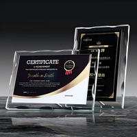 Plaques de récompense en cristal en gros, plaques en verre étanches gravées au laser, polies, imprimées par transfert thermique, innovantes pour le sport