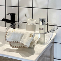 Grande Capacité Transparent En Plastique Ménage Bassin Portable Simple Conception Cuisine Salle De Bains Lavabo pour Légumes pour La Maison