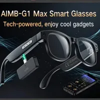 Lunettes de soleil intelligentes IA 2026 AIMB-G1 Max avec caméra IA intelligente 8MP, pour la photographie en extérieur et la traduction simultanée
